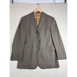 Austin Reed Marshall‎ Fields Mens 42R Houndstooth Blazer Sport Coat Brown USA